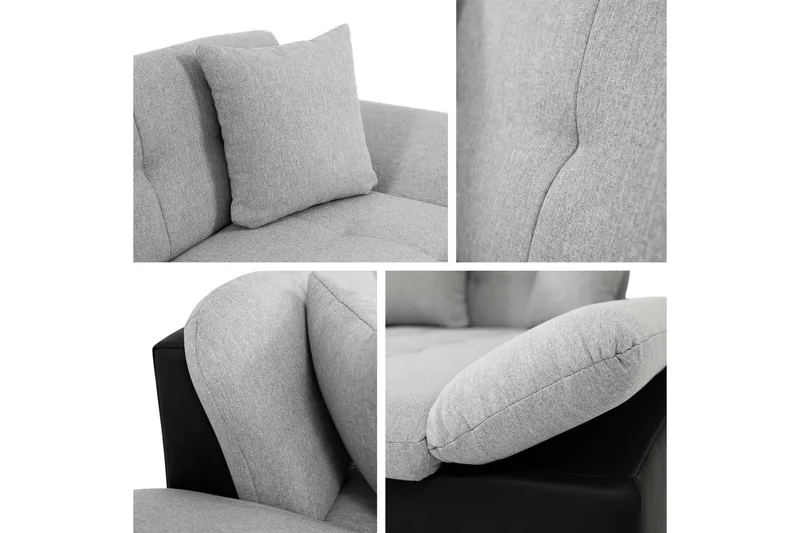 Vananda Soffa med Divan 3-sits - Orange - Möbler - Soffa - Divansoffor & schäslongsoffa