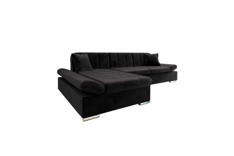 Vananda Soffa med Divan 3-sits - Svart - Möbler - Soffa - Divansoffor & schäslongsoffa