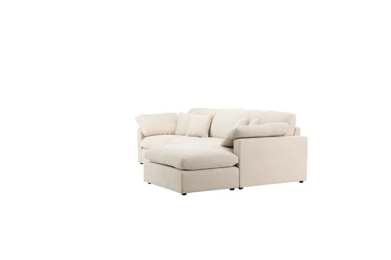 Vanlig Soffa med enkeldivan utan schäslong VIND Hörnsoffa VIND Amalfi Beige Beige - Möbler - Soffa - Divansoffor & schäslongsoffa