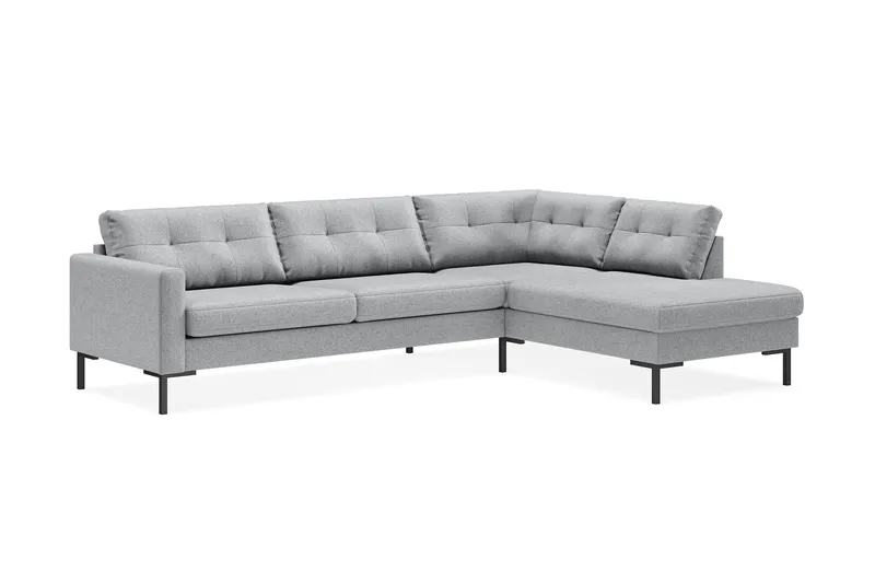 Vanlig Soffa med schäslong utan divan Scandinavian Choice Frillestad 4-sits Soffa med Schäslong Grey Left-faced - Möbler - Soffa - Divansoffor & schäslongsoffa