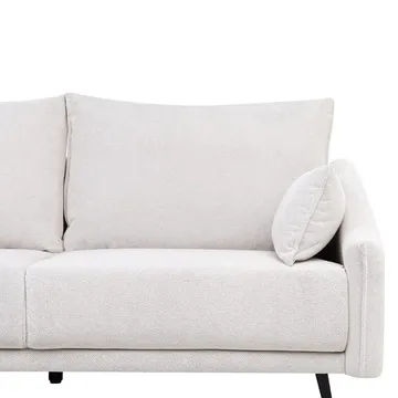 Varde 3-sits Vänstervänd L-formad Hörnsoffa med Divan och Schäslong i Tyg - Ljusbeige - Möbler - Soffa - Divansoffor & schäslongsoffa