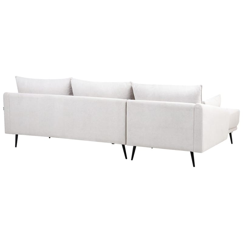 Varde 3-sits Vänstervänd L-formad Hörnsoffa med Divan och Schäslong i Tyg - Ljusbeige - Möbler - Soffa - Divansoffor & schäslongsoffa