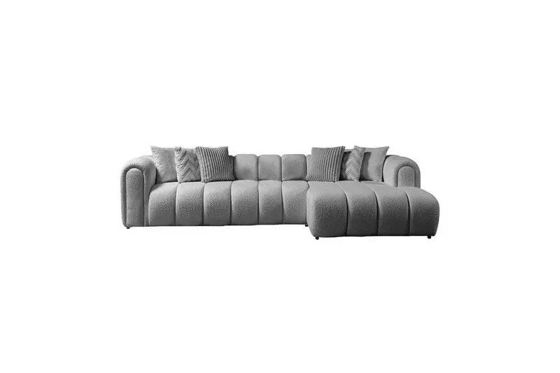 Varrel Soffa med Divan 3-sits - Grå - Möbler - Soffa - Divansoffor & schäslongsoffa