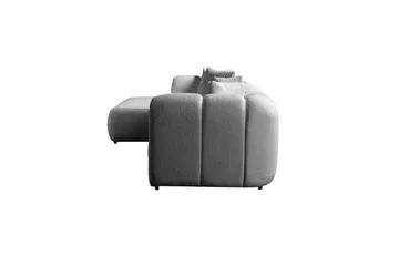 Varrel Soffa med Divan 3-sits - Grå - Möbler - Soffa - Divansoffor & schäslongsoffa