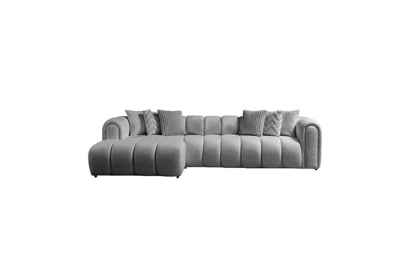 Varrel Soffa med Divan 3-sits - Grå - Möbler - Soffa - Divansoffor & schäslongsoffa