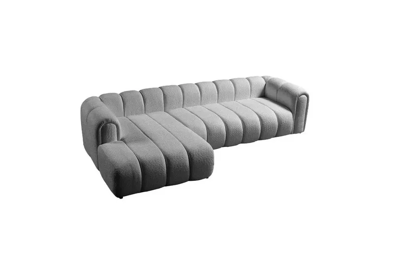Varrel Soffa med Divan 3-sits - Grå - Möbler - Soffa - Divansoffor & schäslongsoffa