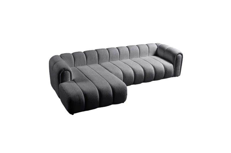 Varrel Soffa med Divan 3-sits - Mörkgrå - Möbler - Soffa - Divansoffor & schäslongsoffa