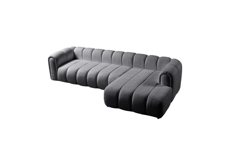 Varrel Soffa med Divan 3-sits - Mörkgrå - Möbler - Soffa - Divansoffor & schäslongsoffa