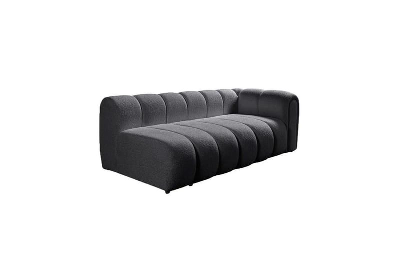 Varrel Soffa med Divan 3-sits - Mörkgrå - Möbler - Soffa - Divansoffor & schäslongsoffa