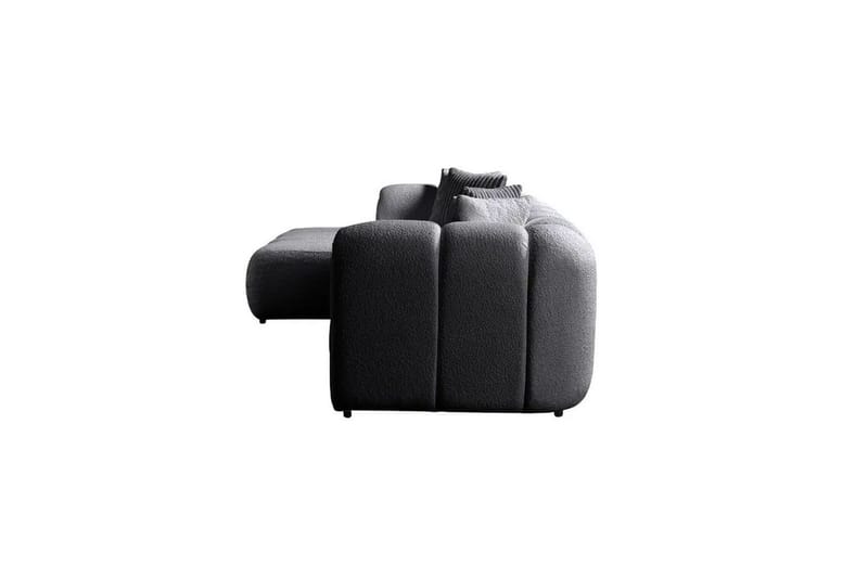 Varrel Soffa med Divan 3-sits - Mörkgrå - Möbler - Soffa - Divansoffor & schäslongsoffa