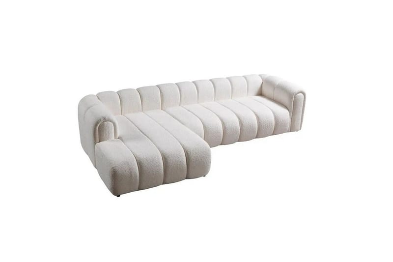 Varrel Soffa med Divan 3-sits - Vit - Möbler - Soffa - Divansoffor & schäslongsoffa
