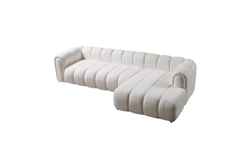 Varrel Soffa med Divan 3-sits - Vit - Möbler - Soffa - Divansoffor & schäslongsoffa