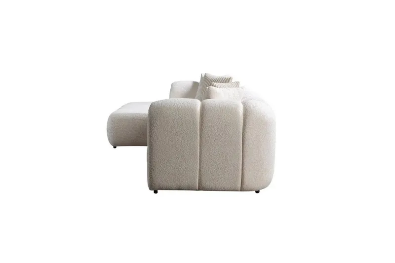 Varrel Soffa med Divan 3-sits - Vit - Möbler - Soffa - Divansoffor & schäslongsoffa