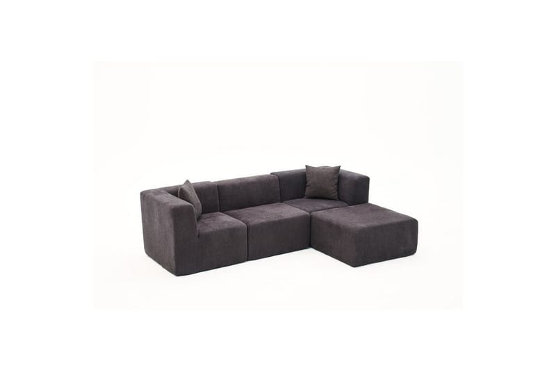 Veyno Soffa med Divan 3-sits, Antracit