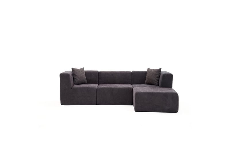 Veyno Soffa med Divan 3-sits - Antracit - Möbler - Soffa - Divansoffor & schäslongsoffa