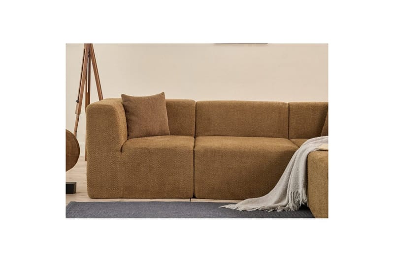 Veyno Soffa med Divan 3-sits - Brun - Möbler - Soffa - Divansoffor & schäslongsoffa