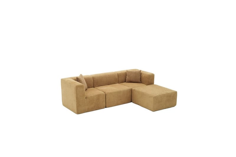 Veyno Soffa med Divan 3-sits - Brun - Möbler - Soffa - Divansoffor & schäslongsoffa