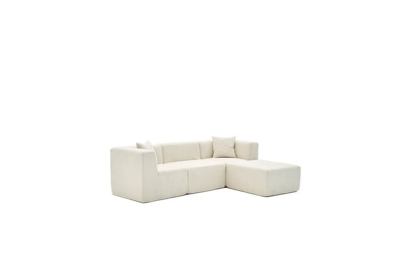 Veyno Soffa med Divan 3-sits - Cream - Möbler - Soffa - Divansoffor & schäslongsoffa
