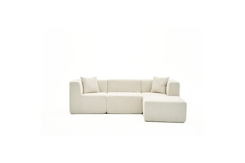 Veyno Soffa med Divan 3-sits - Cream - Möbler - Soffa - Divansoffor & schäslongsoffa