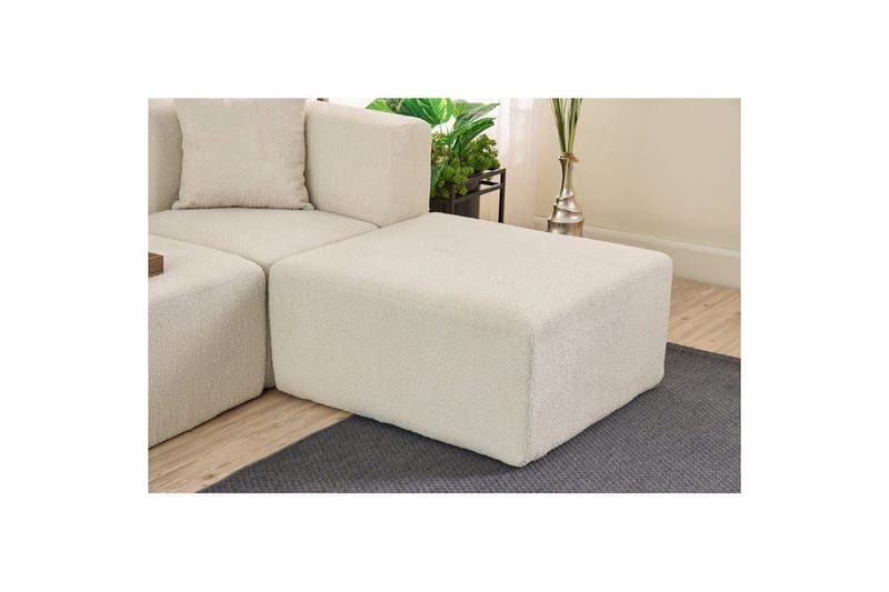 Veyno Soffa med Divan 3-sits - Cream - Möbler - Soffa - Divansoffor & schäslongsoffa