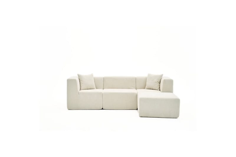 Veyno Soffa med Divan 3-sits - Cream - Möbler - Soffa - Divansoffor & schäslongsoffa
