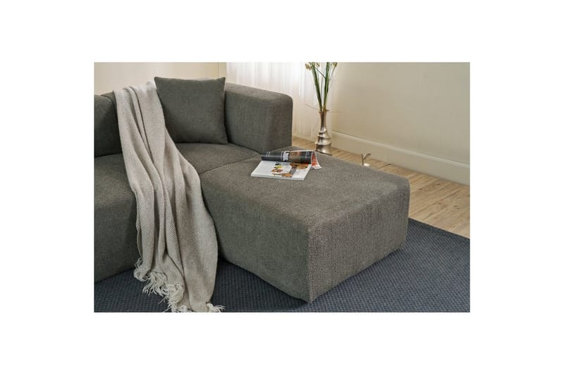 Veyno Soffa med Divan 3-sits - Grå - Möbler - Soffa - Divansoffor & schäslongsoffa