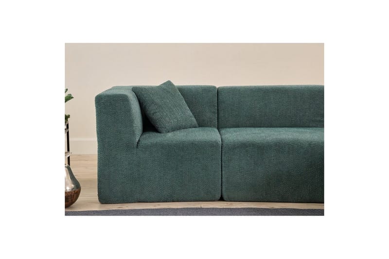 Veyno Soffa med Divan 3-sits - Grön - Möbler - Soffa - Divansoffor & schäslongsoffa
