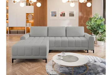 Vilshult Soffa med Divan 3-sits - Ljusgrå - Möbler - Soffa - Divansoffor & schäslongsoffa