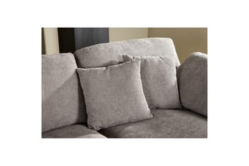 VIND Amalfi Vänstervänd L-formad Hörnsoffa med Divan 297 cm i Chenille - Mörkgrå - Möbler - Soffa - Divansoffor & schäslongsoffa