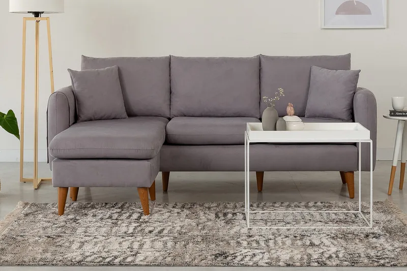 Wardenburg Divansoffa Vänster - Grå - Möbler - Soffa - Divansoffor & schäslongsoffa