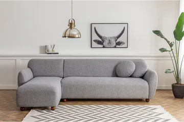 Whitecliffs Divansoffa 3-sits - Grå - Möbler - Soffa - Divansoffor & schäslongsoffa - 3 sits soffa med divan