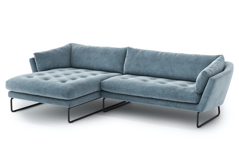 Ynnabo Divansoffa - Blå - Divansoffor & schäslongsoffa - 4 sits soffa med divan