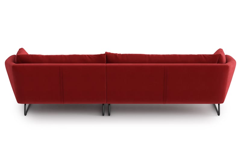 Ynnabo Divansoffa - Röd - Divansoffor & schäslongsoffa - 4 sits soffa med divan
