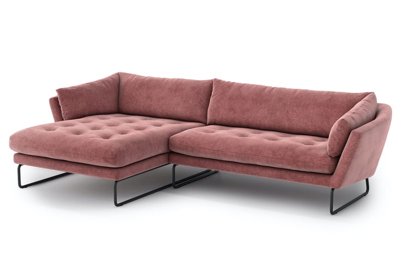 Ynnabo Divansoffa - Rosa - Divansoffor & schäslongsoffa - 4 sits soffa med divan