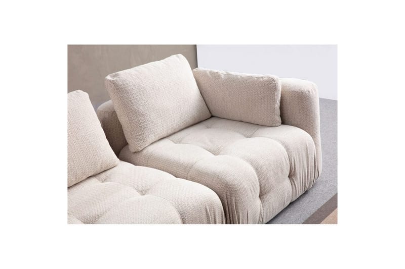 Yvara Soffa med Divan 2-sits - Beige - Möbler - Soffa - Modulsoffor - Komplett modulsoffa