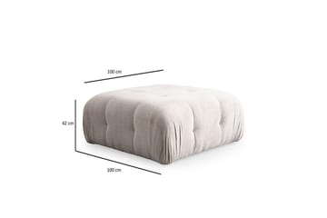 Yvara Soffa med Divan 2-sits - Beige - Möbler - Soffa - Modulsoffor - Komplett modulsoffa