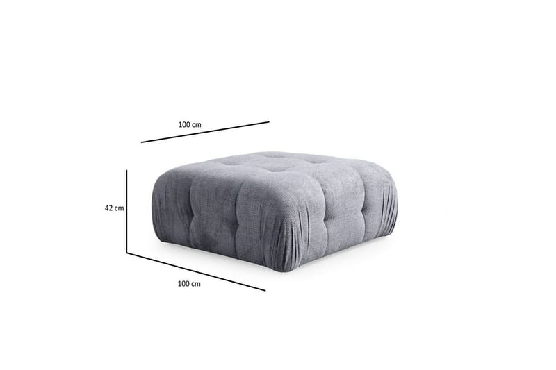 Yvara Soffa med Divan 2-sits - Grå - Möbler - Soffa - Modulsoffor - Komplett modulsoffa