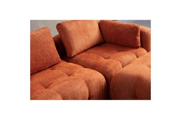 Yvara Soffa med Divan 2-sits - Orange - Möbler - Soffa - Modulsoffor - Komplett modulsoffa