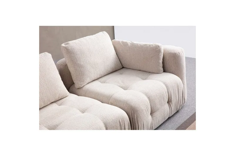 Yvara Soffa med Divan 4-sits - Beige - Möbler - Soffa - Divansoffor & schäslongsoffa