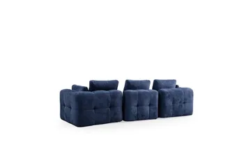 Yvara Soffa med Divan 4-sits - Blå - Möbler - Soffa - Modulsoffor - Komplett modulsoffa