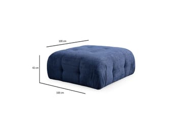 Yvara Soffa med Divan 4-sits - Blå - Möbler - Soffa - Modulsoffor - Komplett modulsoffa