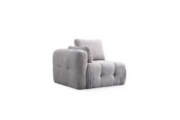 Yvara Soffa med Divan 4-sits - Ljusgrå - Möbler - Soffa - Modulsoffor - Komplett modulsoffa