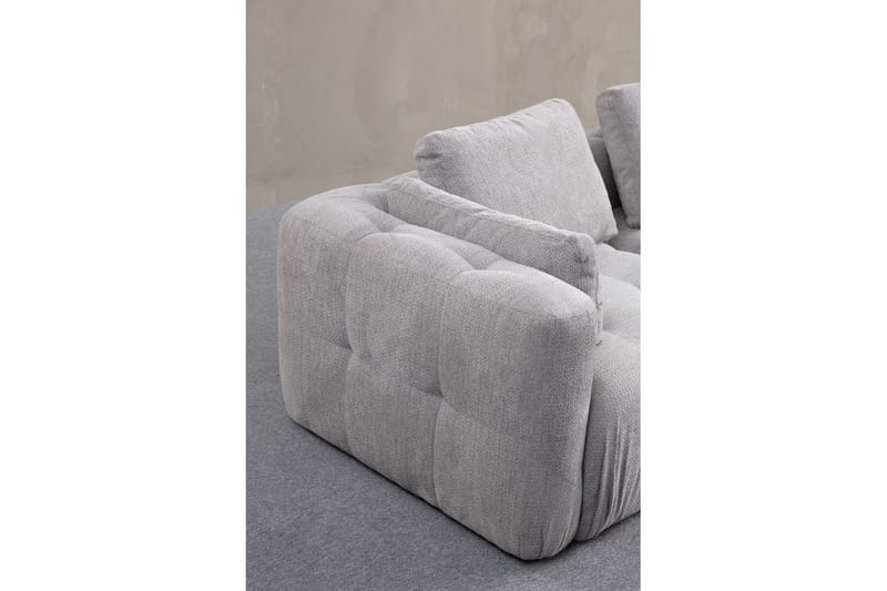 Yvara Soffa med Divan 4-sits - Ljusgrå - Möbler - Soffa - Divansoffor & schäslongsoffa