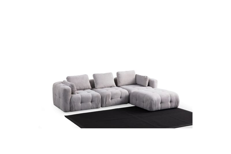 Yvara Soffa med Divan 4-sits - Ljusgrå - Möbler - Soffa - Divansoffor & schäslongsoffa