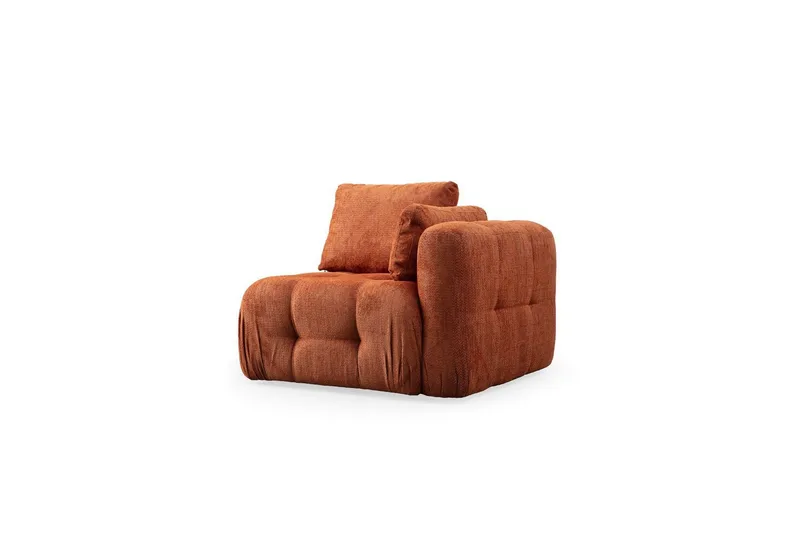 Yvara Soffa med Divan 4-sits - Orange - Möbler - Soffa - Modulsoffor - Komplett modulsoffa