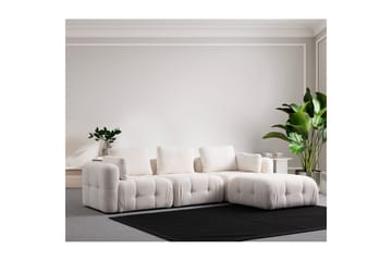 Yvara Soffa med Divan 4-sits - Vit - Möbler - Soffa - Modulsoffor - Komplett modulsoffa
