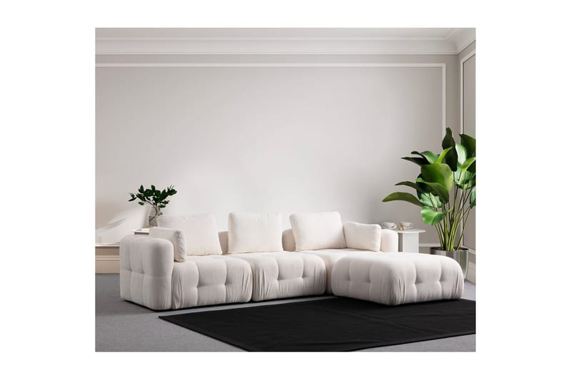 Yvara Soffa med Divan 4-sits - Vit - Möbler - Soffa - Divansoffor & schäslongsoffa