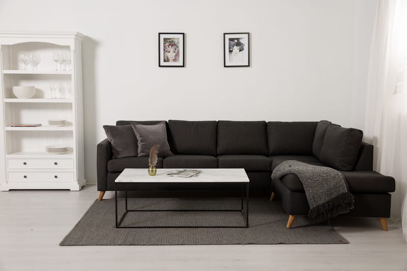 Zero 4-sits Soffa med Schäslong Höger - Mörkgrå - Divansoffor & schäslongsoffa - 4 sits soffa med divan