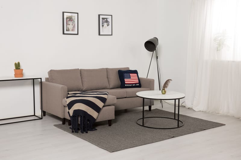 Zero Divansoffa 3-sits Vändbar - Beige - Divansoffor & schäslongsoffa - 3 sits soffa med divan