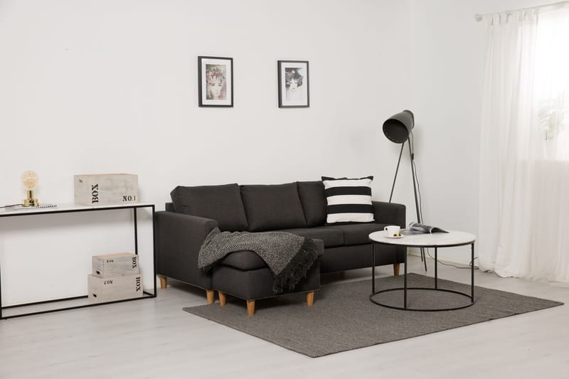 Zero Divansoffa 3-sits Vändbar - Mörkgrå - Divansoffor & schäslongsoffa - 3 sits soffa med divan